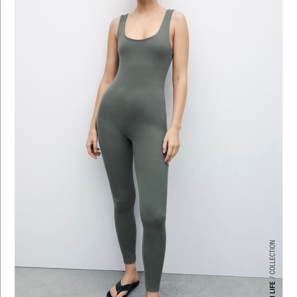 Zara fitted jumpsuit leotard — NWT
